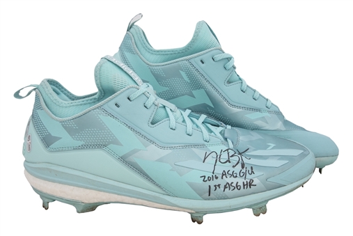 2016 Kris Bryant All Star Game Worn & Signed Adidas Cleats Used For 1st All Star Game Home Run (MLB Authenticated & Fanatics)